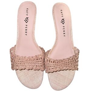 Katy Perry Collections Women's Pink Woven Mules